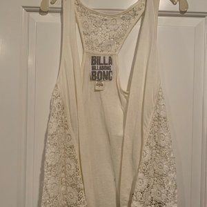 White Billabong Lace Vest